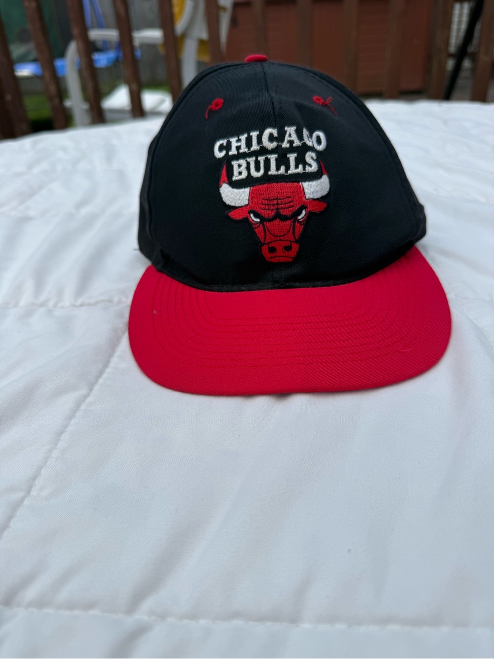 Black & Red Snapback Hat